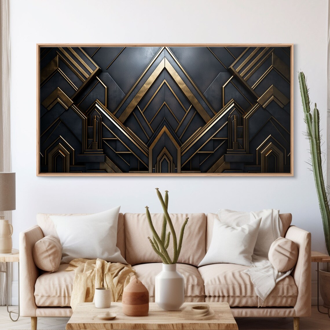 Black and Gold Art Deco Poster, 1920s Retro Style - Image 3