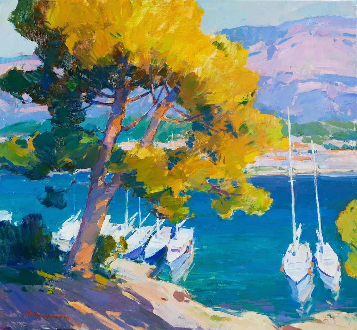 Makarska Riviera Seascape, Croatian Wall Art Print - Image 3