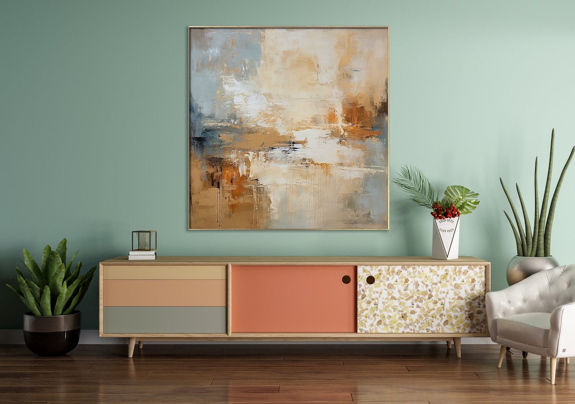 Original Abstract Painting, Minimalist Wall Art - Image 2