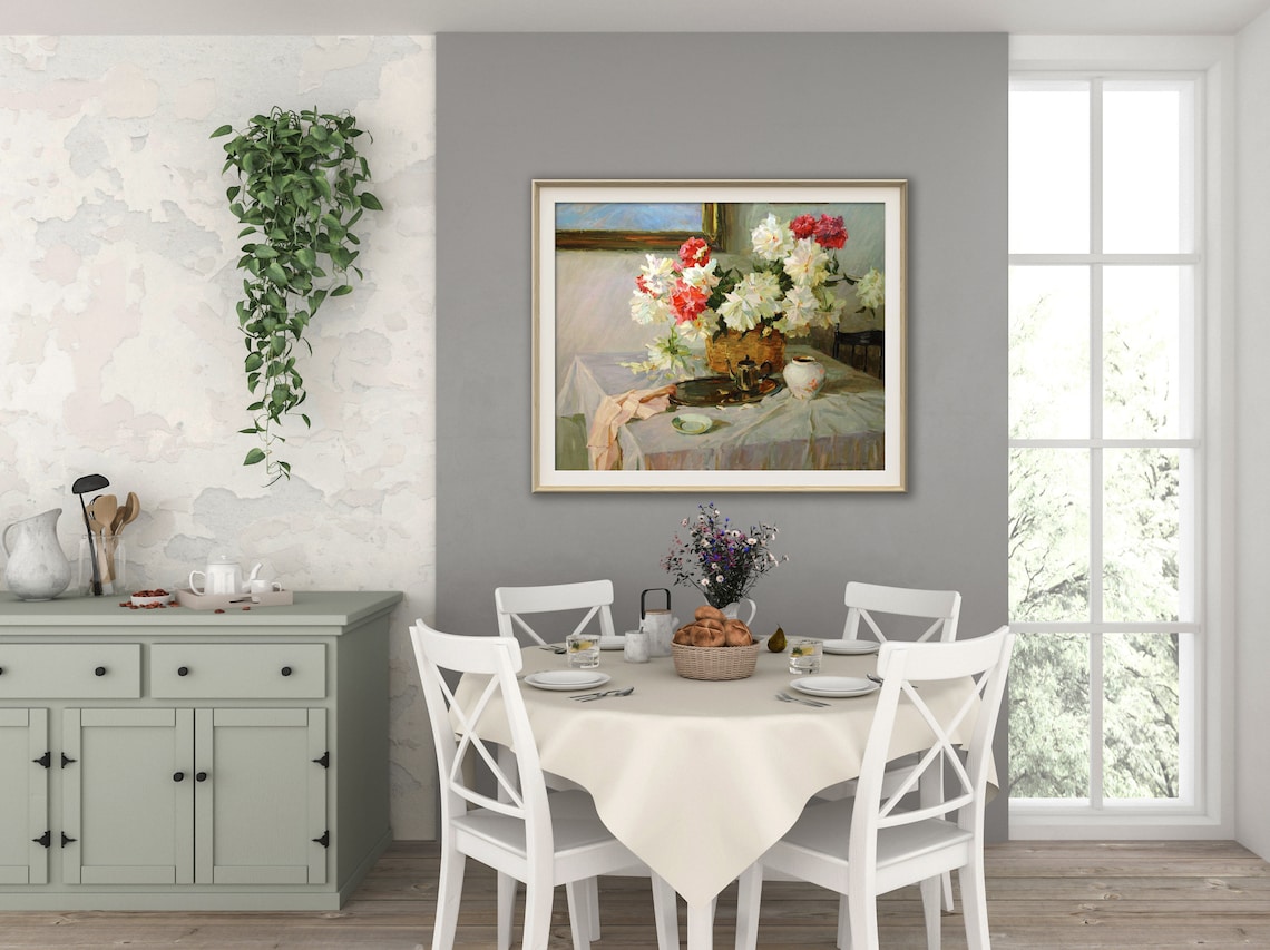 Peonies Original Oil Painting, Floral Art