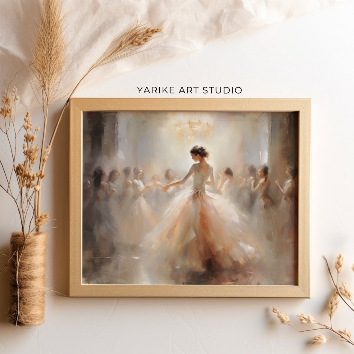 Ballet Nursery Art Antique Ballerina Nursery Decor Pink Girls Room Ballet Dancer Painting Ballerina Print Girl Wall Art 550 - Image 4