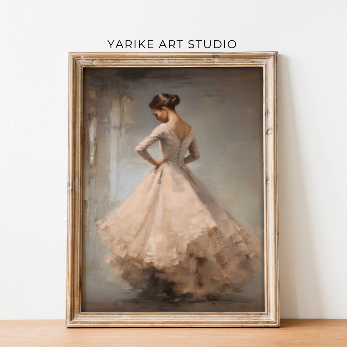 Ballet Nursery Art Antique Ballerina Nursery Decor Pink Girls Room Ballet Dancer Painting Ballerina Print Girl Wall Art 485 - Image 5