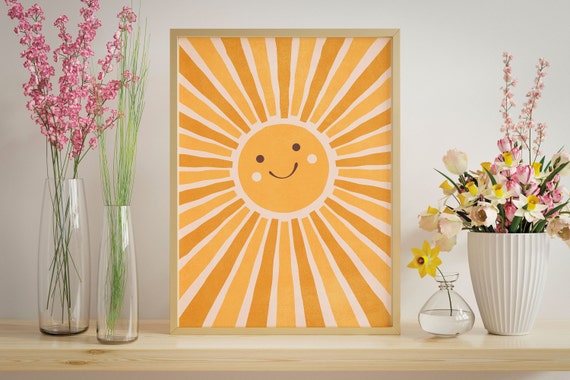 Sunshine Nursery Poster, Nursery Room Decor