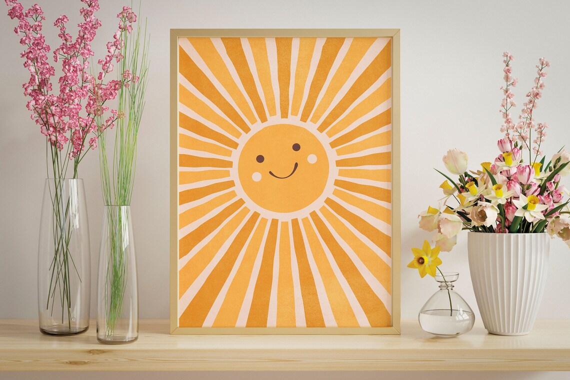 Sunshine Nursery Poster, Nursery Room Decor