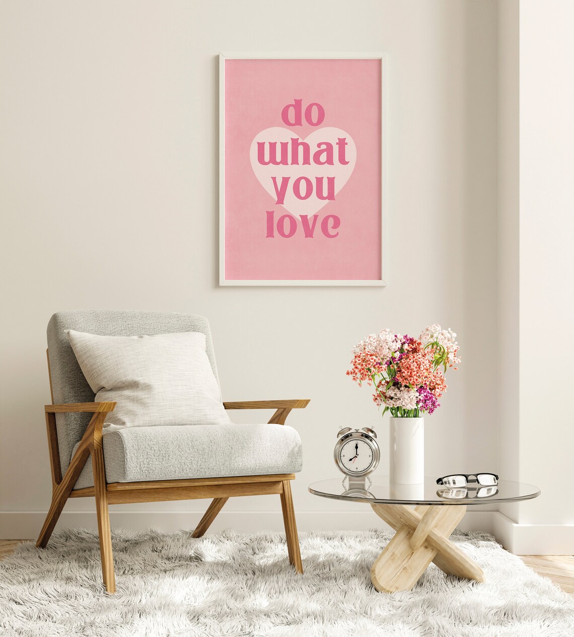 Do What You Love Motivational Quote Art Print - Image 3