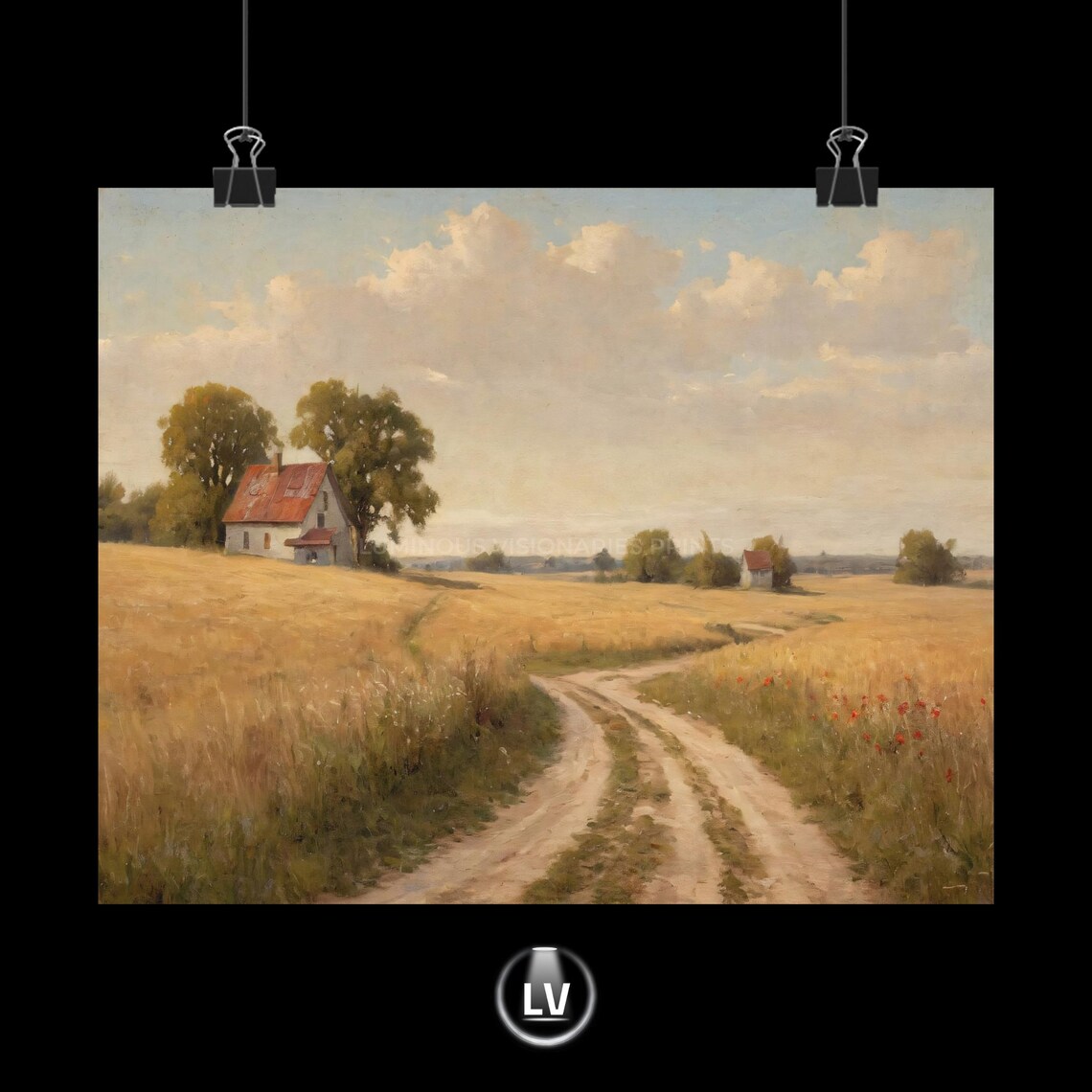 Serene Landscape, Rustic Home Decor Poster