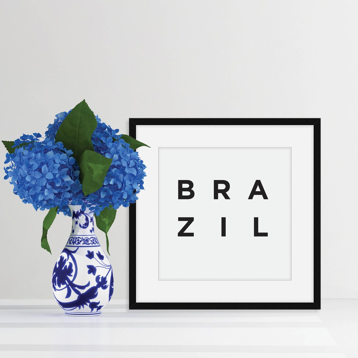 Brazil Poster Brazil Wall Art Brazil Art Brazil Print Black And White Print Minimalist Art Decor Brazilian Art Brazil Gifts