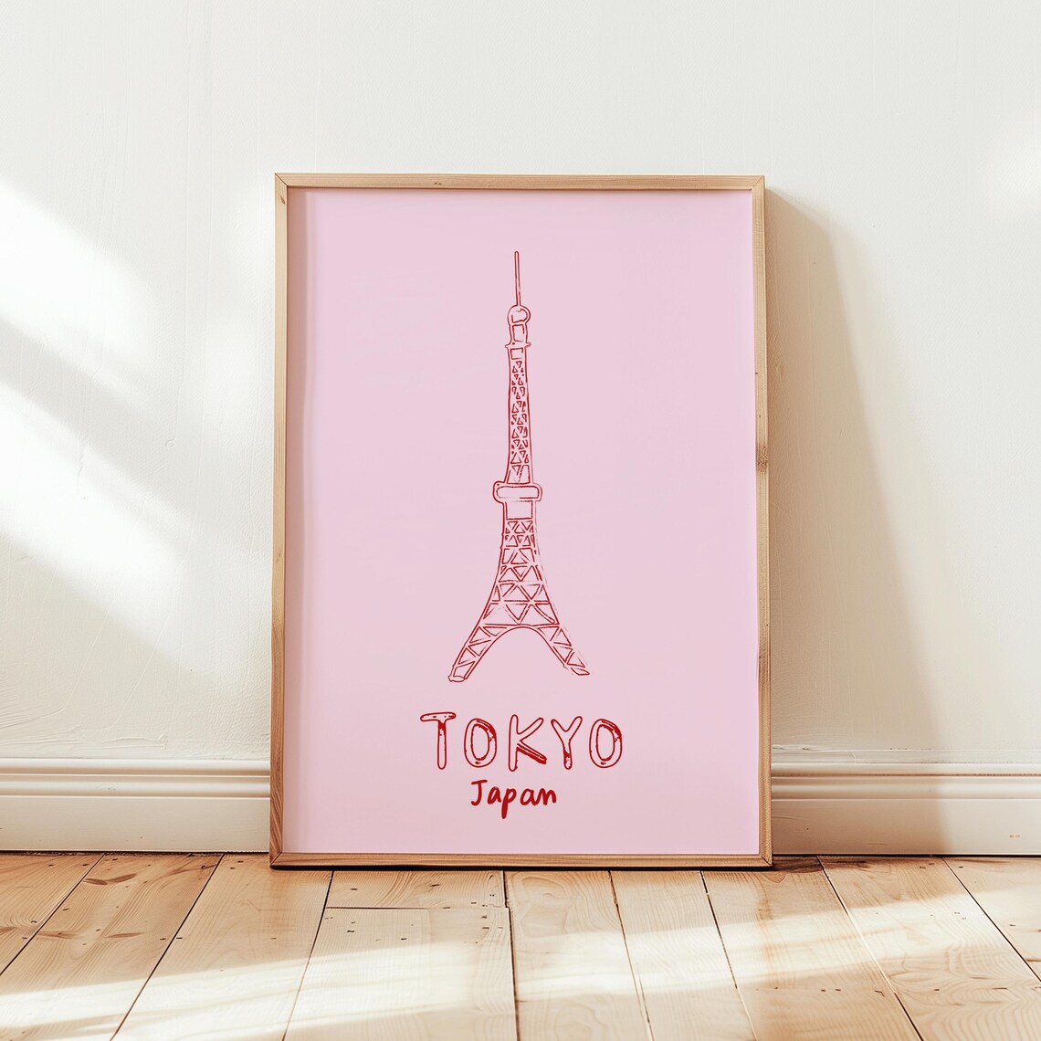 Tokyo Tower Line Art, Japan Travel Poster - Image 5