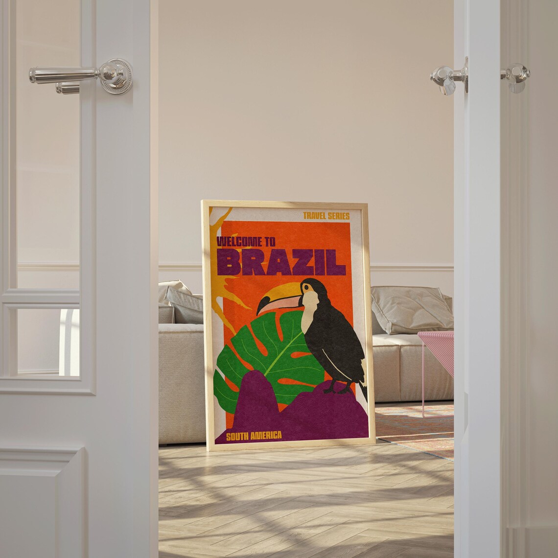 Welcome To Brazil Travel Poster, City Wall Art - Image 4