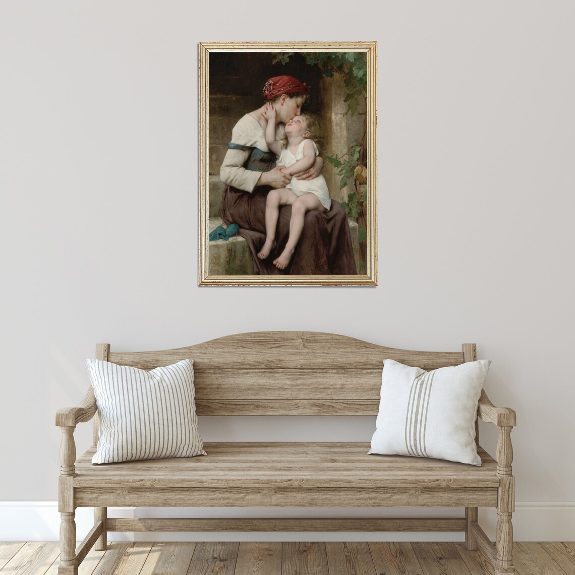 Motherhood Vintage Mother and Child Nursery Art Print - Image 2