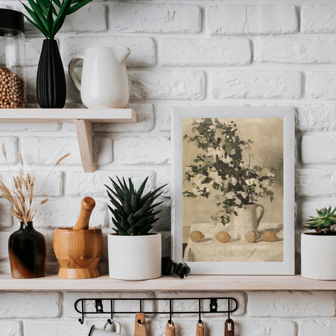 Kitchen Lemon Painting, Vintage Kitchen Art Print - Image 2
