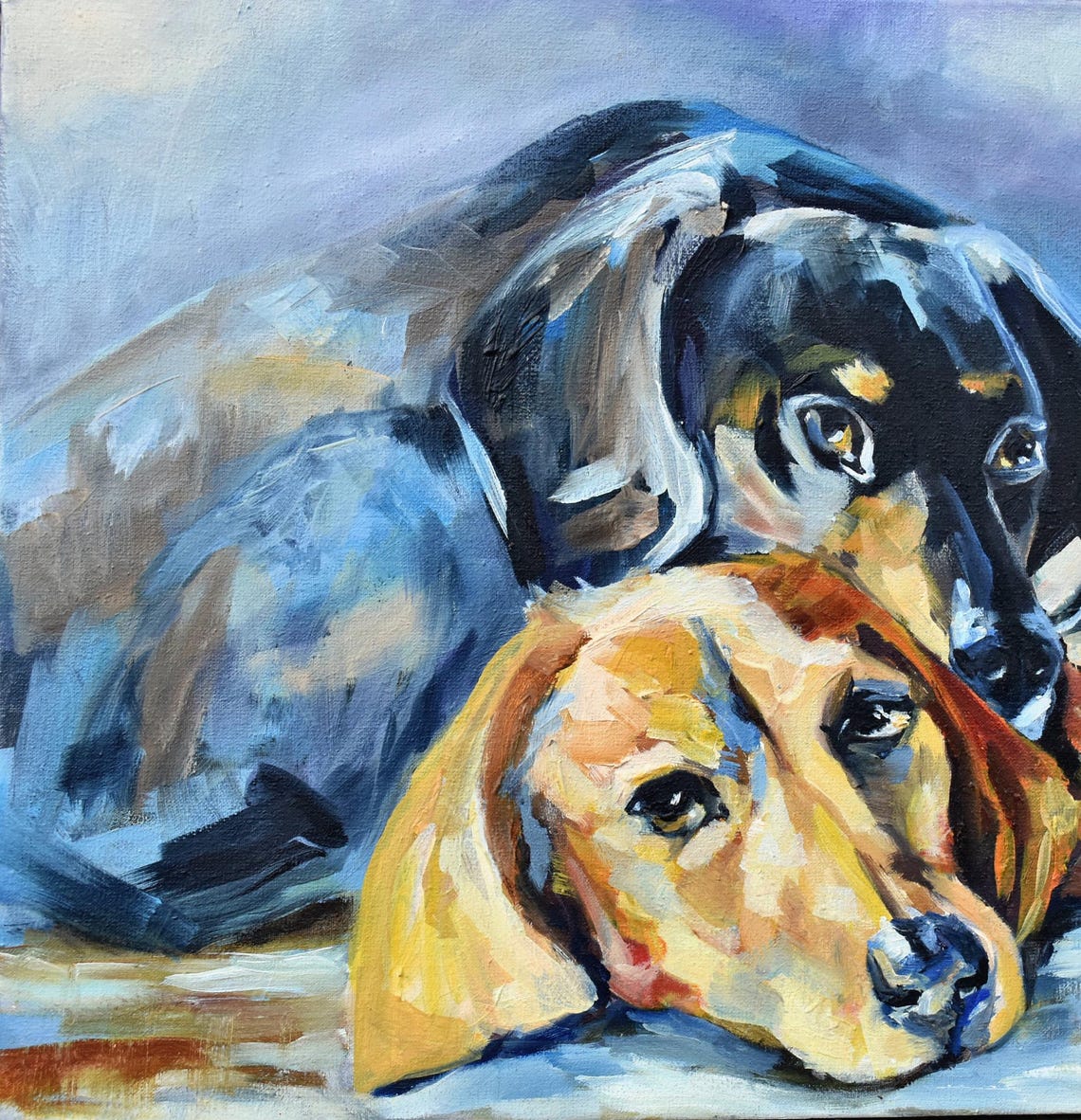 Dog Painting Animals Art Dog Lover Decor Dog Art Painting Animals Dogs Painting Oil Art Dogs Art Painting Dog Art Painting In Oil Dog Art - Image 2