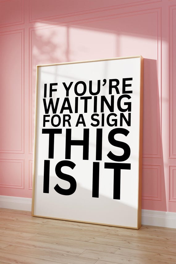 This Is A Sign Wall Art Print Vintage Bar Cart Retro Aesthetic Kitchen Decor Poster Apartment Funky Decor Instant