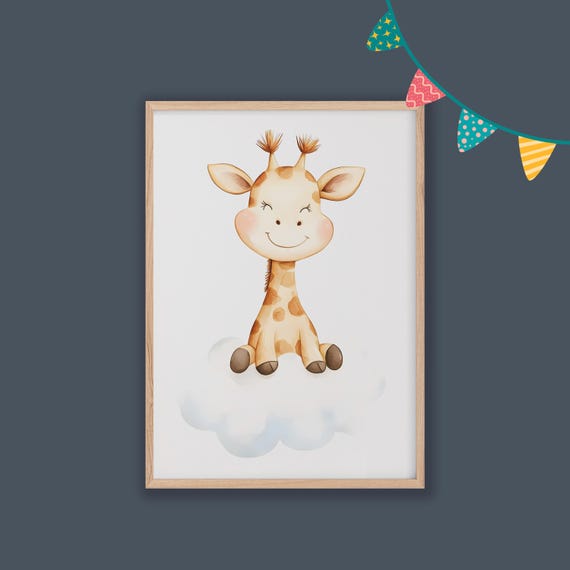 Nursery Decor Baby Room Wall Art Nursery Decor Prints Animal Boho Kids Room Decor Instant Playroom Print