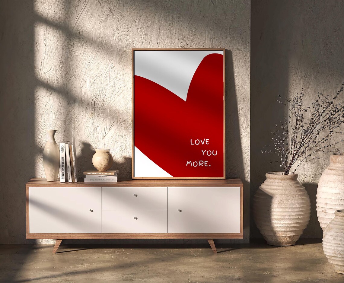 Love You More Vintage Bar Cart Kitchen Poster - Image 2