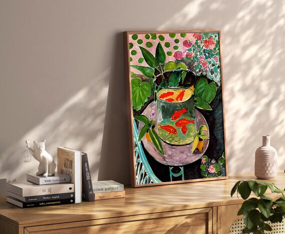 Henri Matisse Fishes Boho Style Exhibition Poster Eclectic Prints Gallery Wall Art Retro Trendy Instant