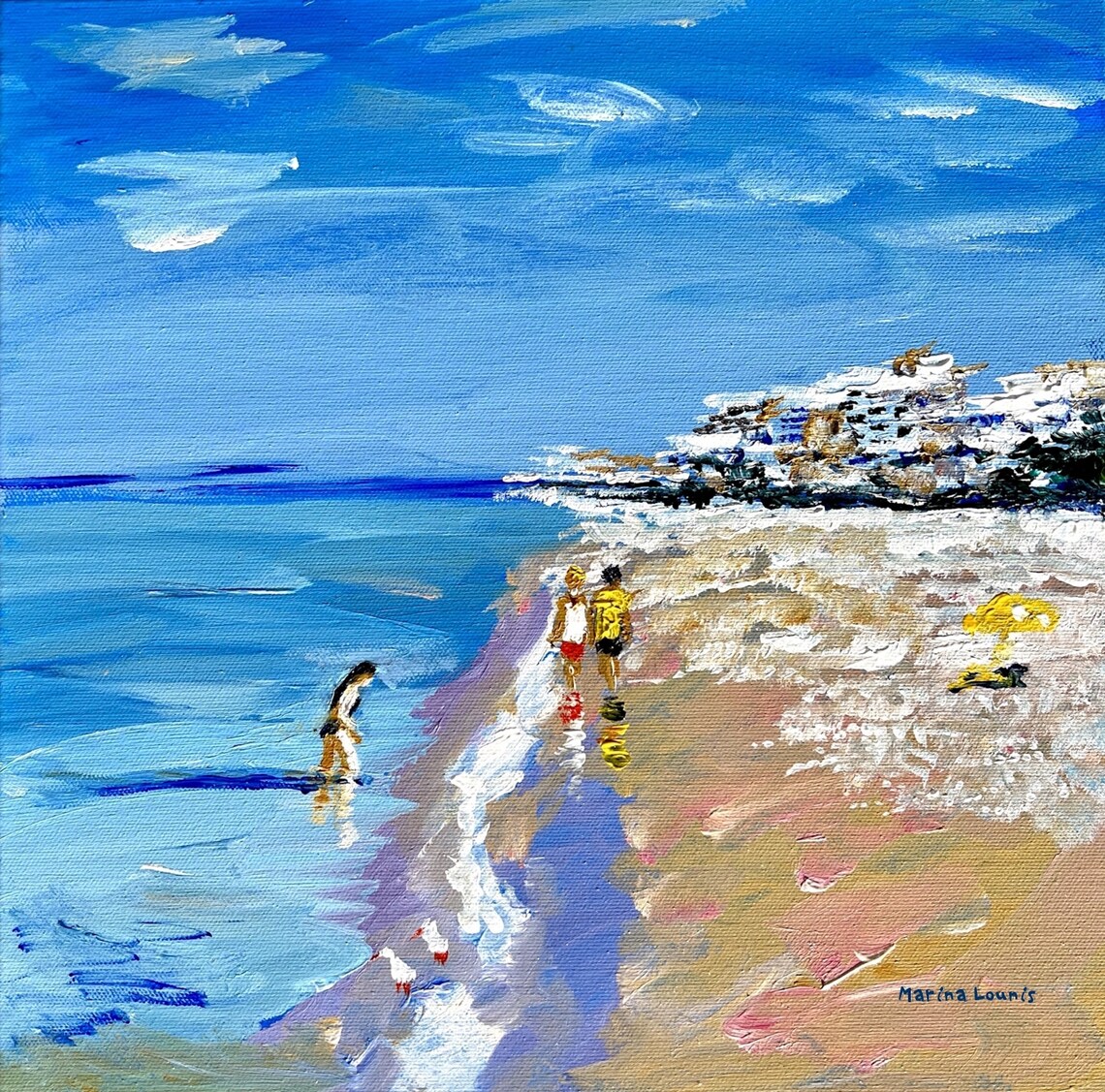 Florida Beach, Naples Custom Portrait Art Print