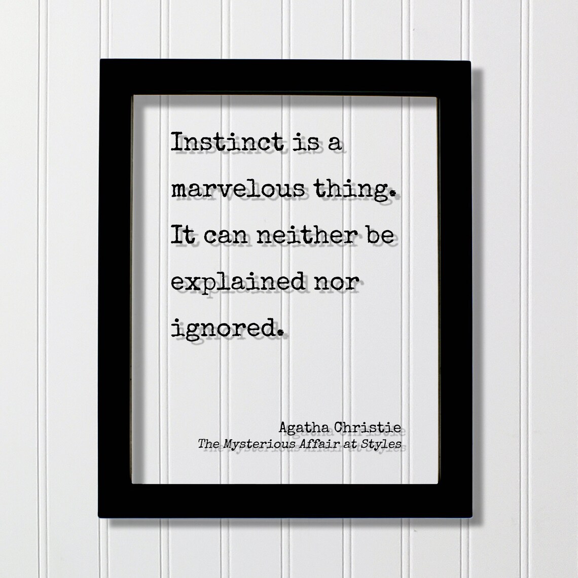Agatha Christie Quote Art Print, Literary Decor