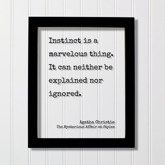 Agatha Christie Quote Art Print, Literary Decor