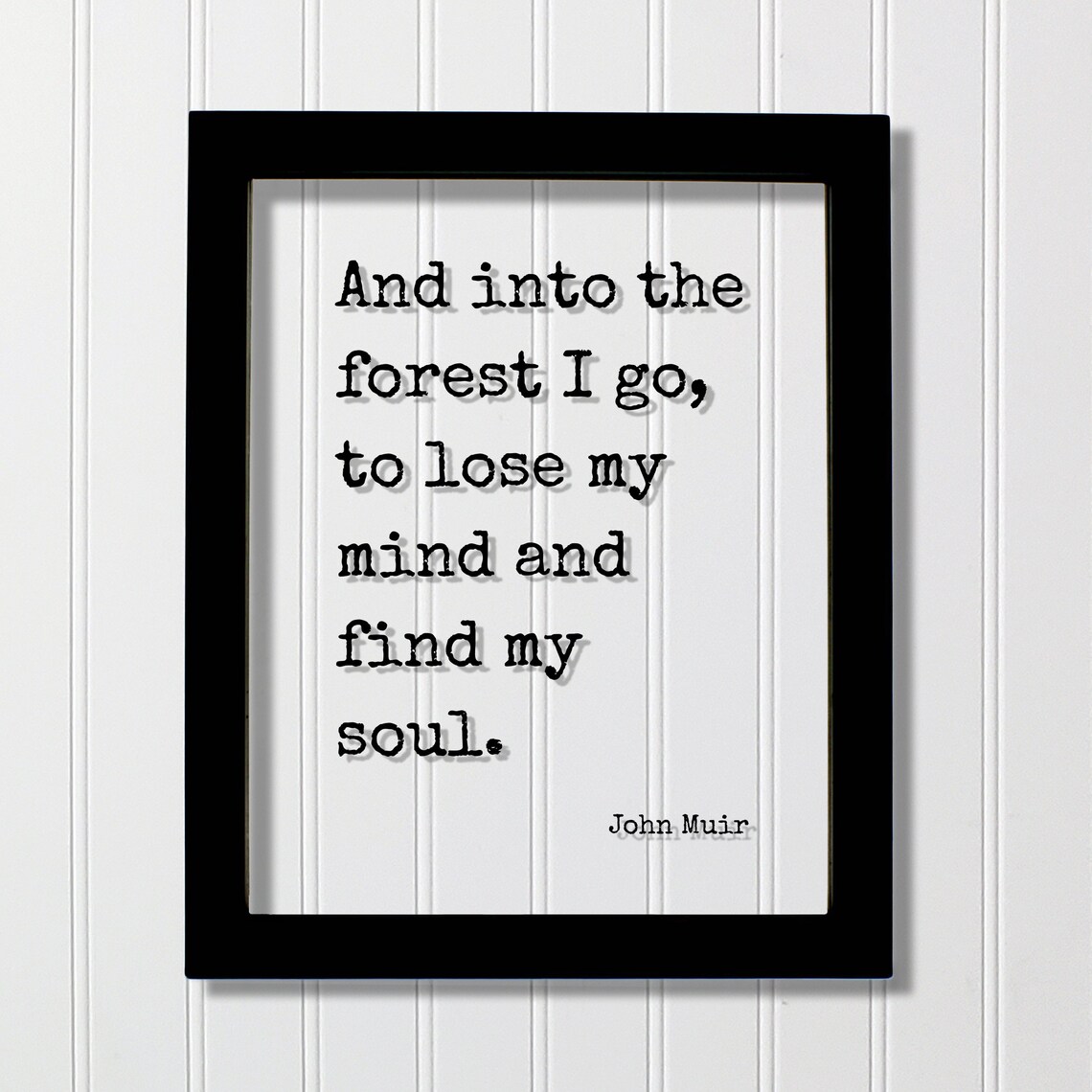 John Muir Forest Quote Wilderness Travel Poster