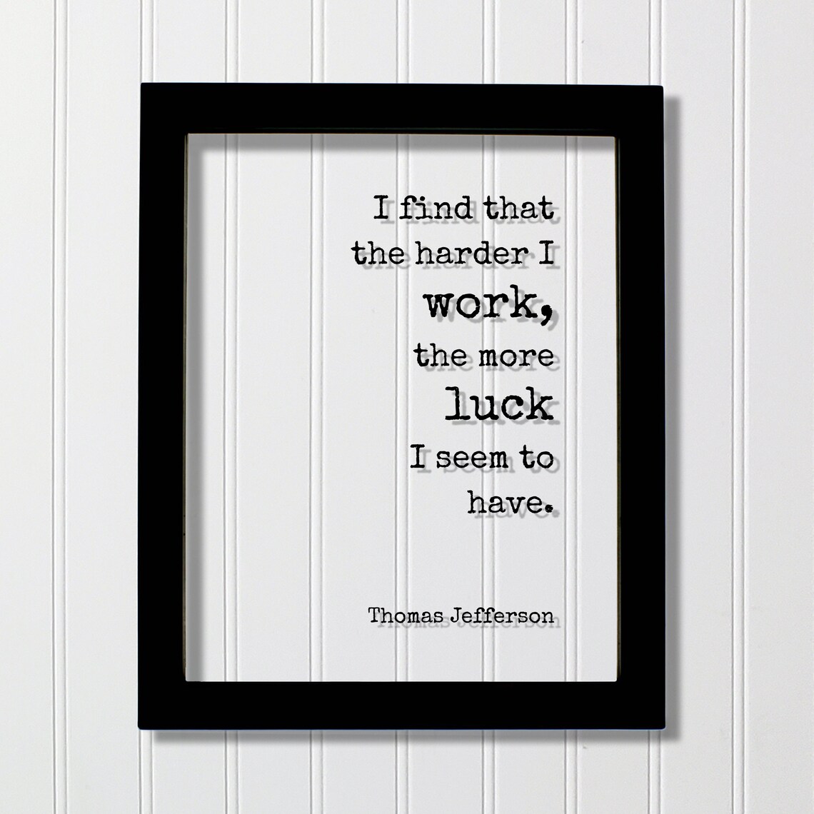 Thomas Jefferson Quote Art Print, Business Hustle