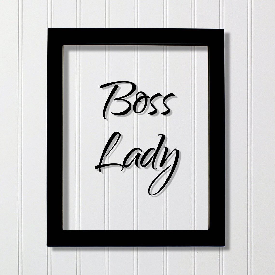 Boss Lady Quote Office Decor, Funny Workplace Sign
