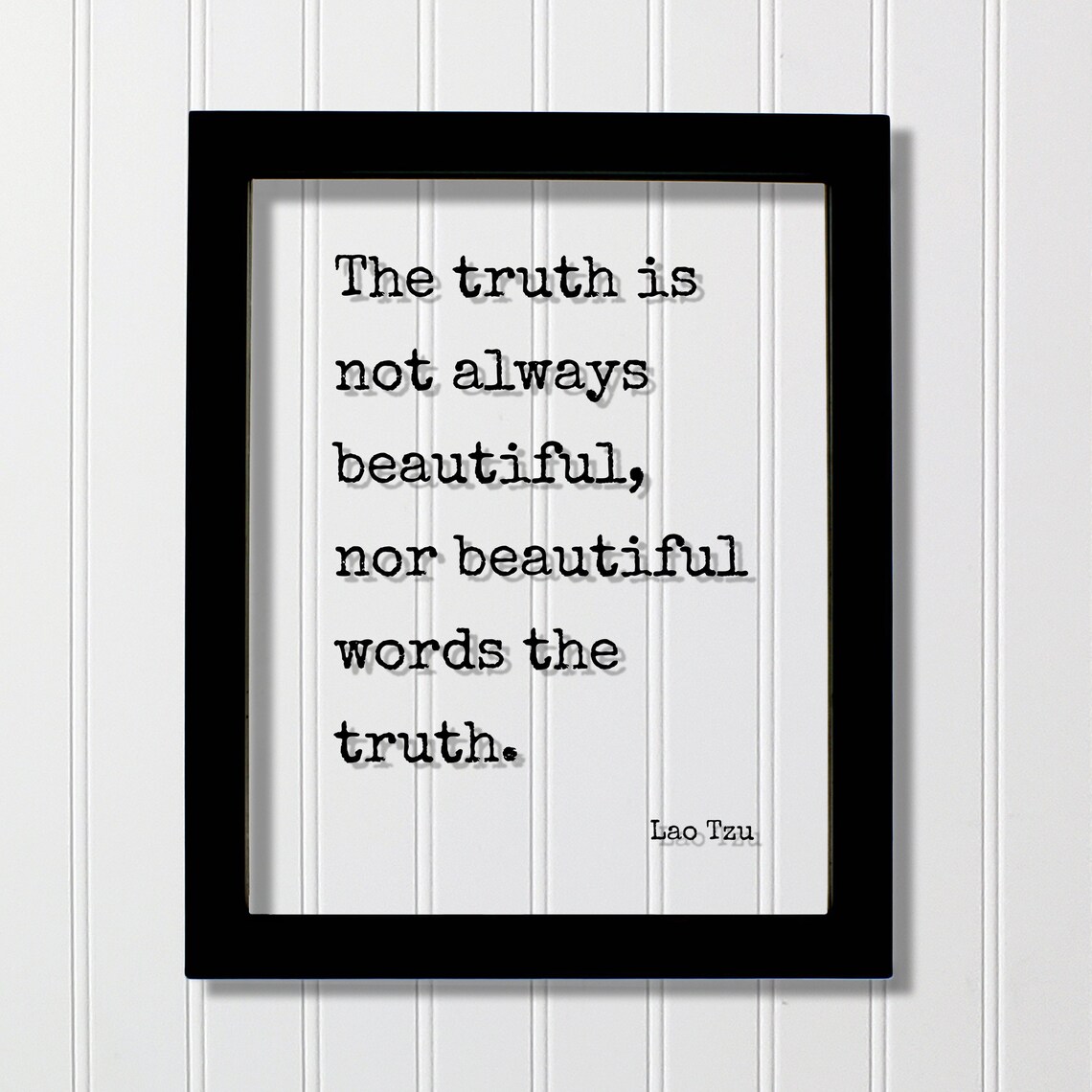 Lao Tzu Floating Quote Art Print, Tao Te Ching