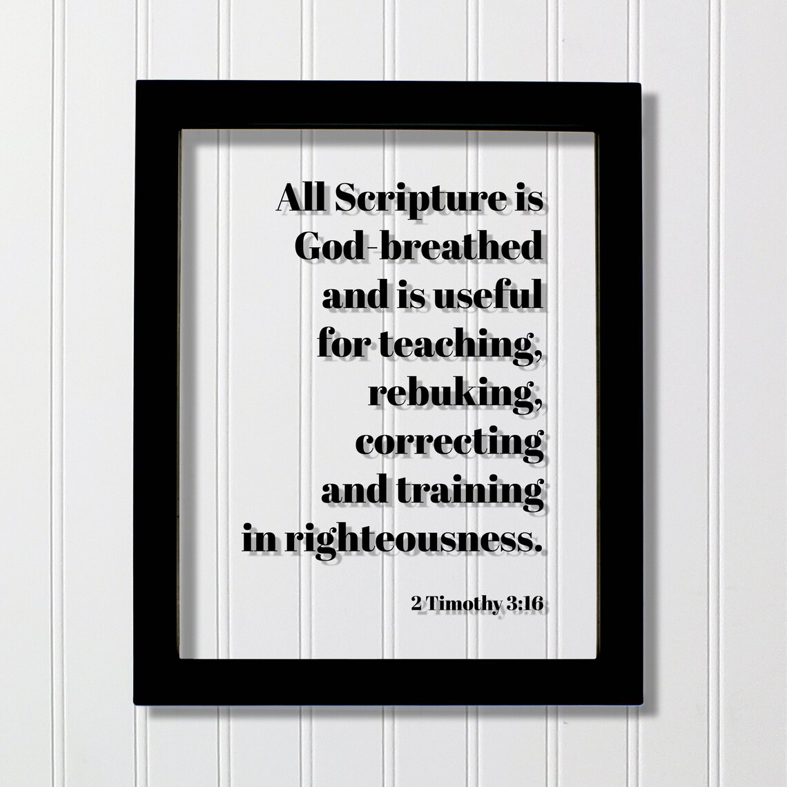 2 Timothy 3:16 Scripture Verse Art Print