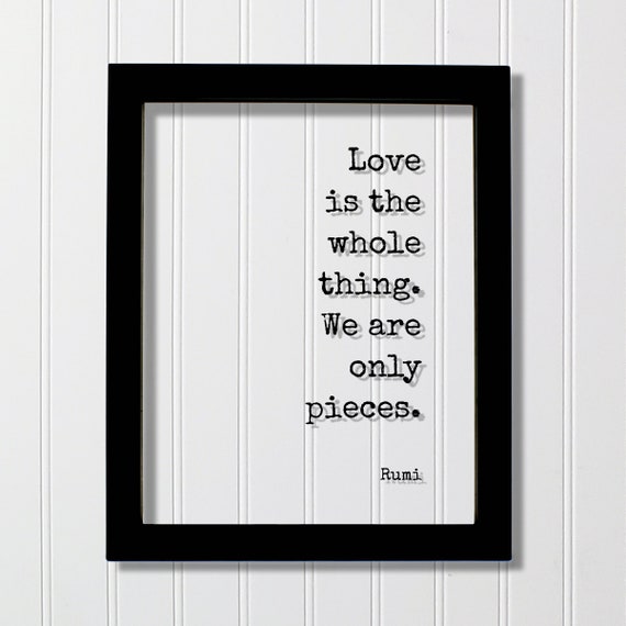 Rumi Love Quote Art Print, Valentine Wall Decor