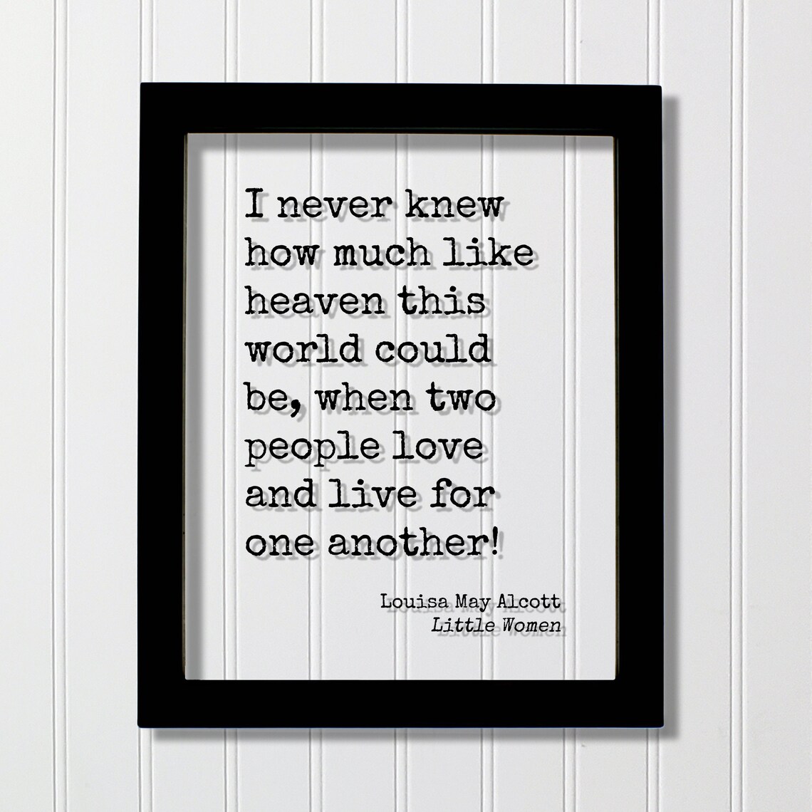 Louisa May Alcott Little Women Quote Poster