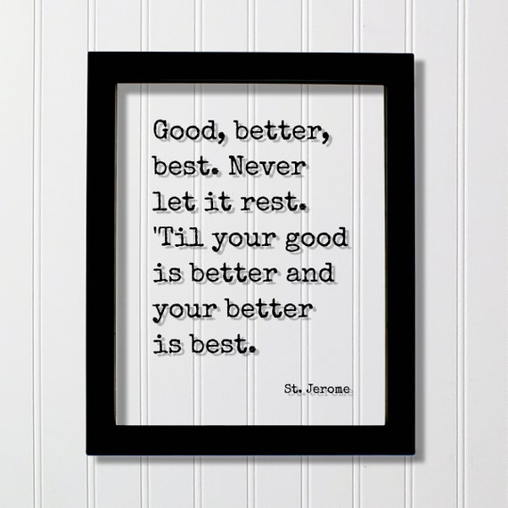 St Jerome Quote, Motivational Typography Art Print