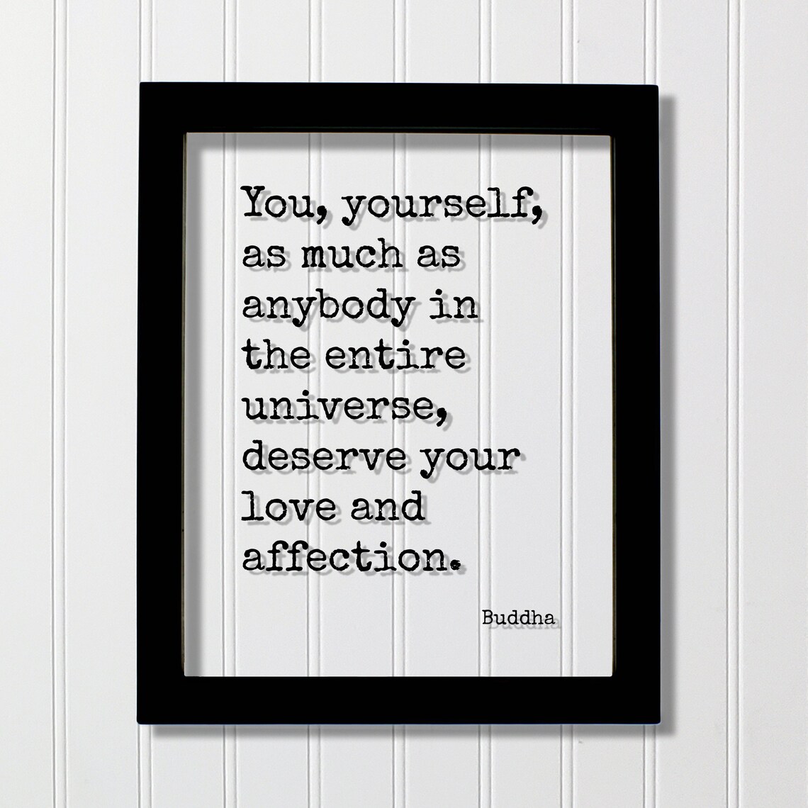 Buddha Floating Quote Art Print, Zen Inspiration