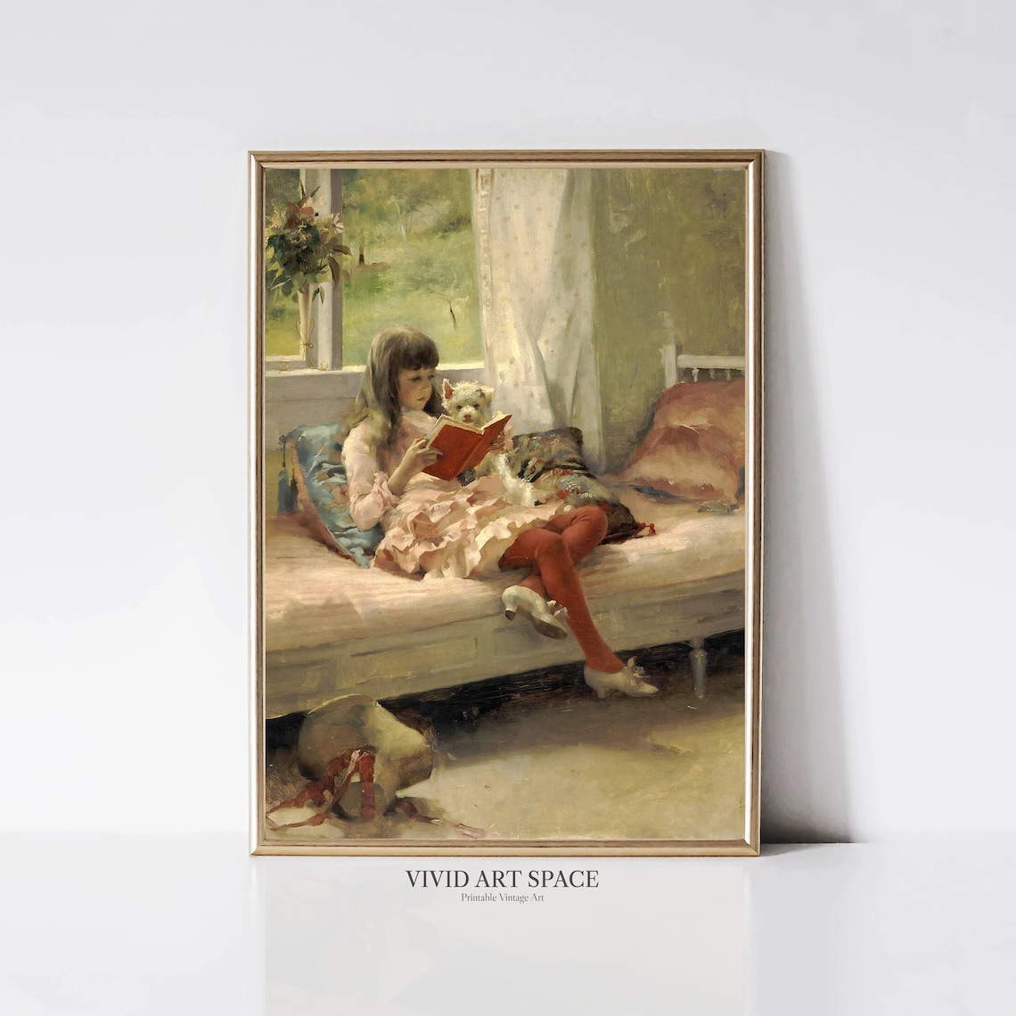 Good Friends Vintage Portrait Print, Victorian Nursery Art - Image 3