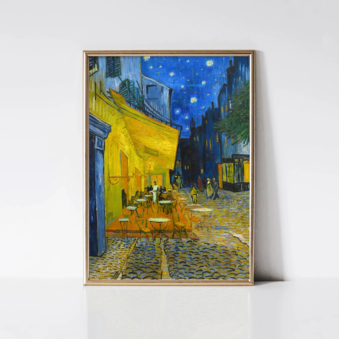 Van Gogh Café Terrace At Night Art Print