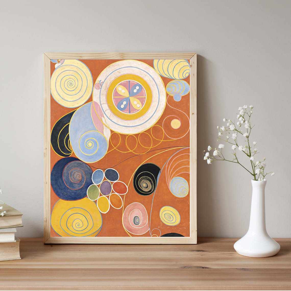 Hilma Af Klint Vintage Minimalist Abstract Art Print - Image 2