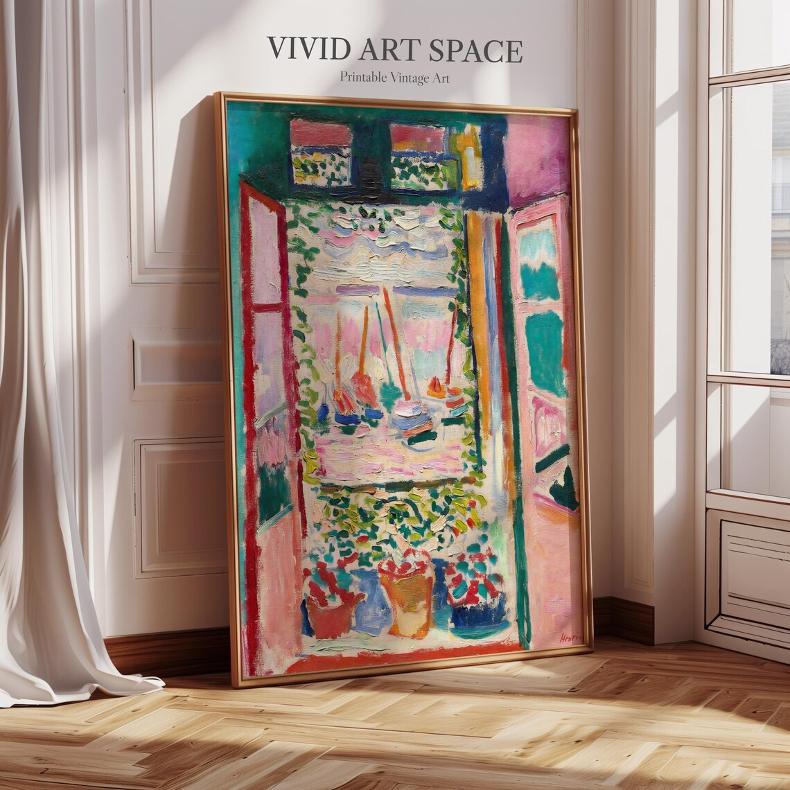Henri Matisse Open Window Art Print, Matisse-Inspired