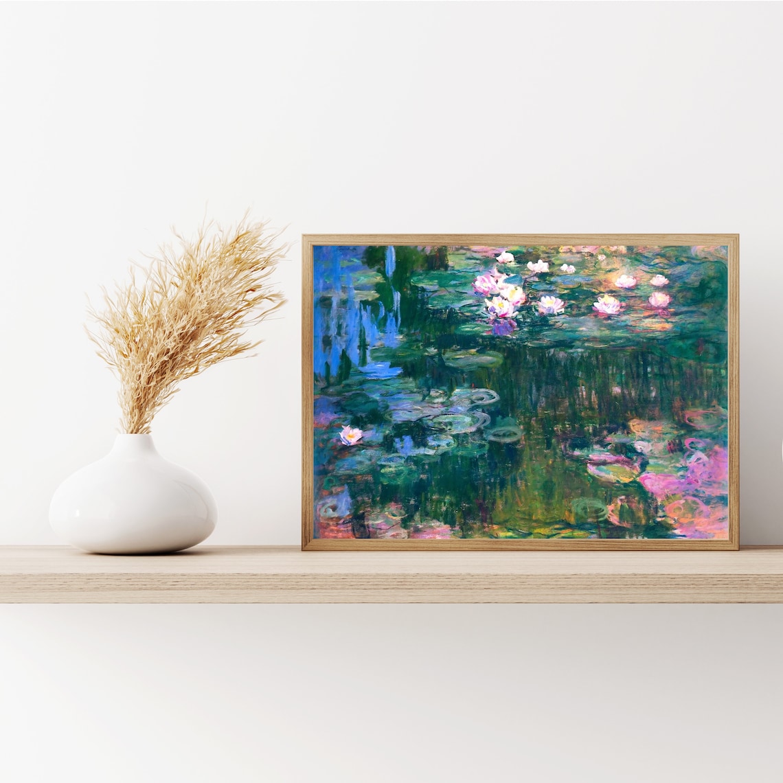 Monet Water Lilies Impressionist Garden Art Print - Image 2