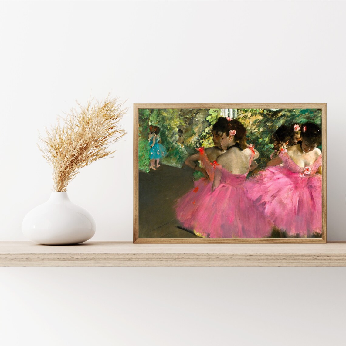 Edgar Degas Pink Dancers, Impressionist Ballet Art Print - Image 2