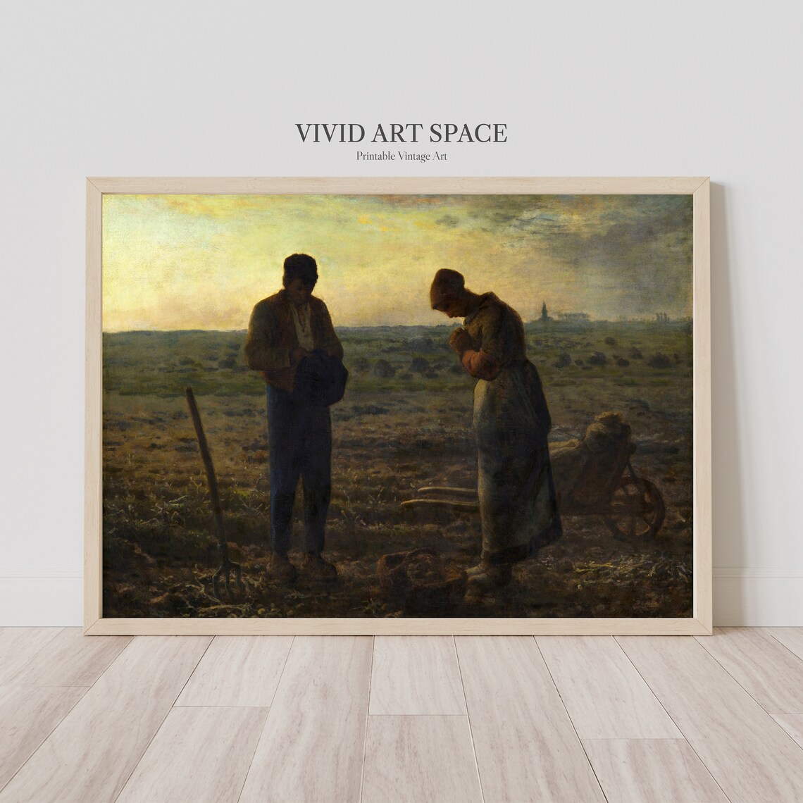 Jean Millet The Angelus Vintage Realism Art Print - Image 2