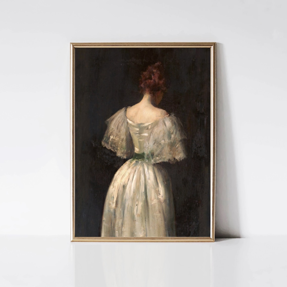 Vintage Lady Portrait, Victorian Woman Art Print