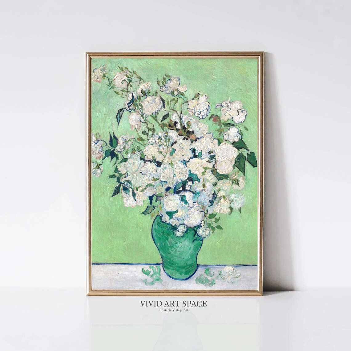 Van Gogh Roses, Vintage Floral Art Print