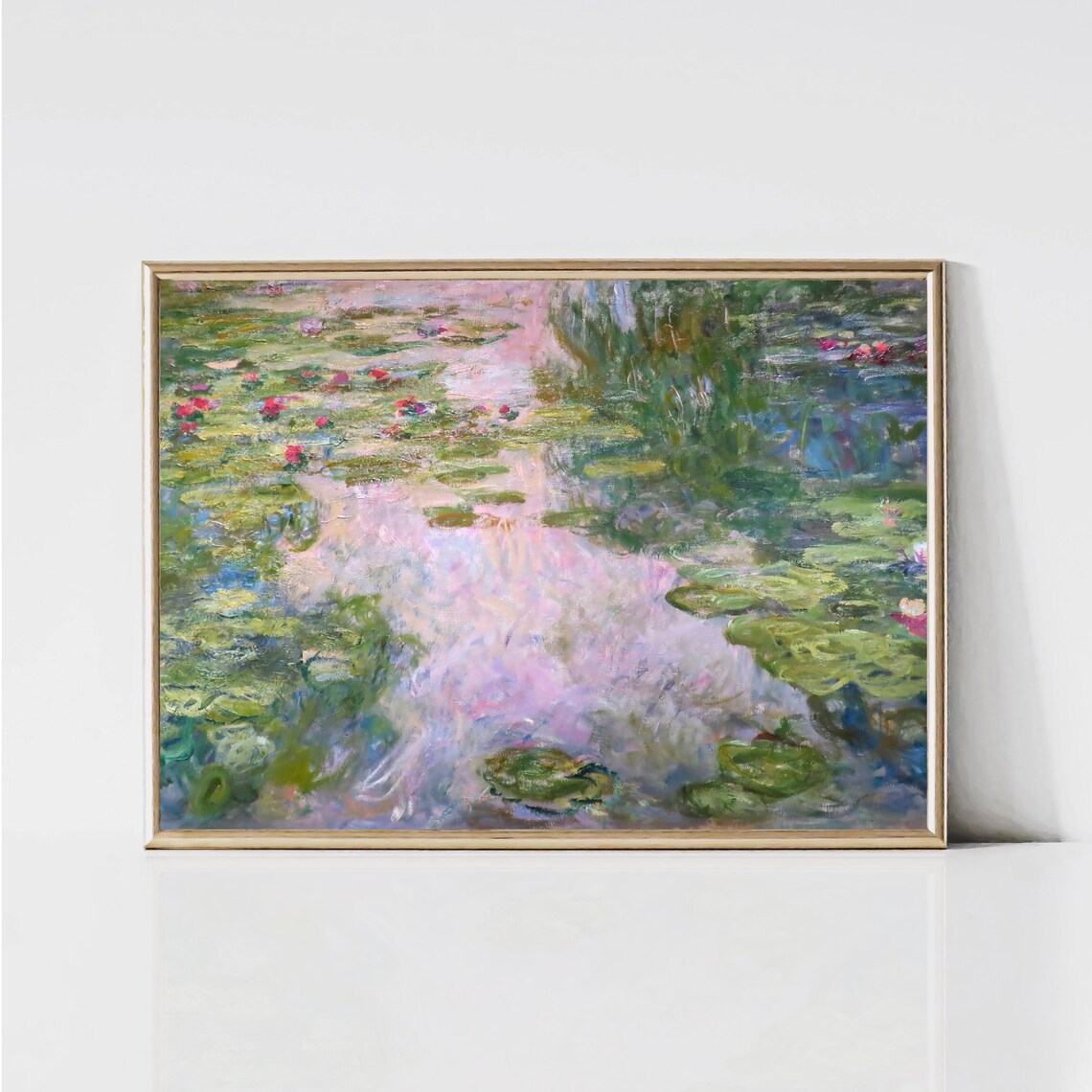 Claude Monet Water Lilies Impressionist Landscape Art Print - Image 2