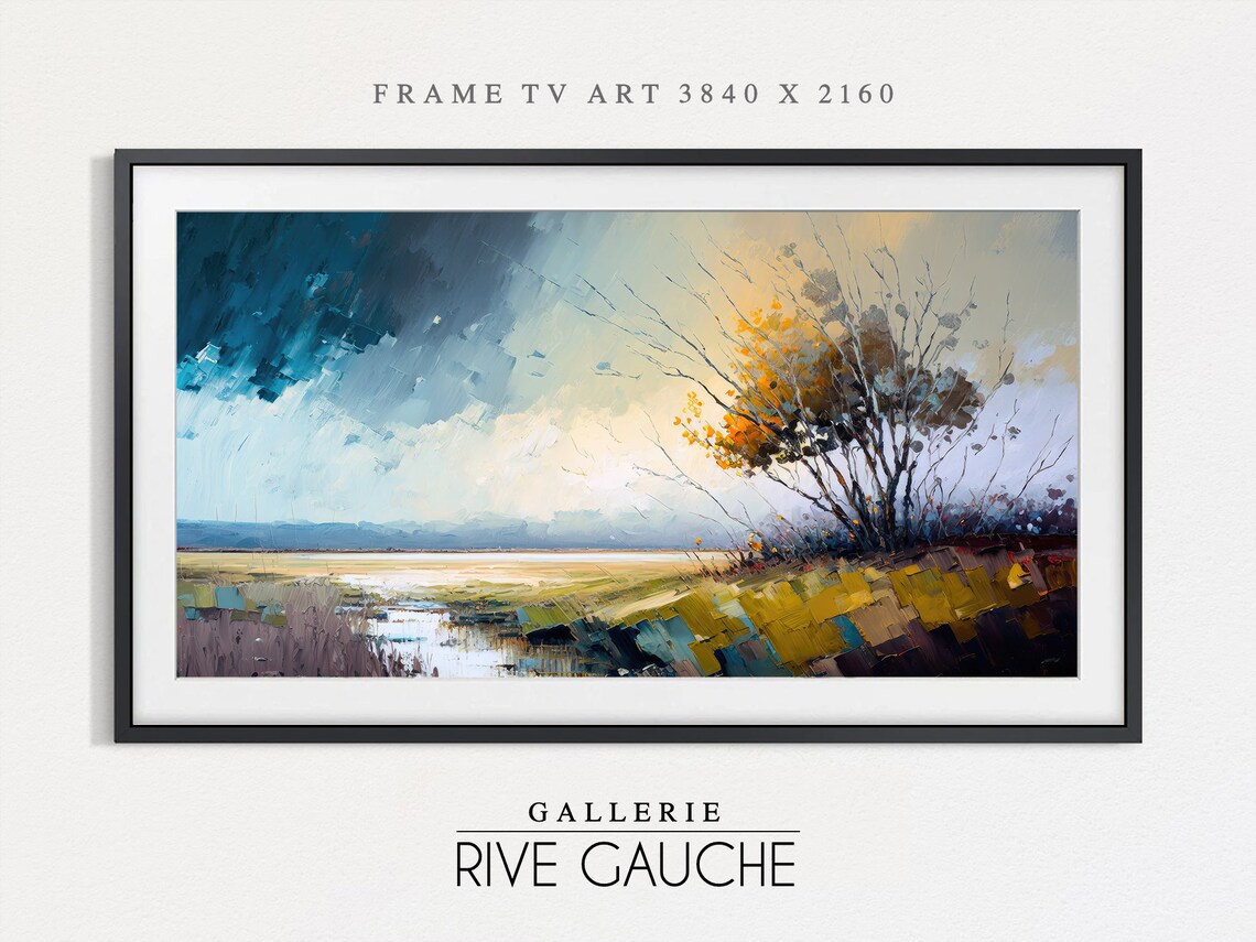 Abstract Modern Landscape Art Print, Nature Inspired