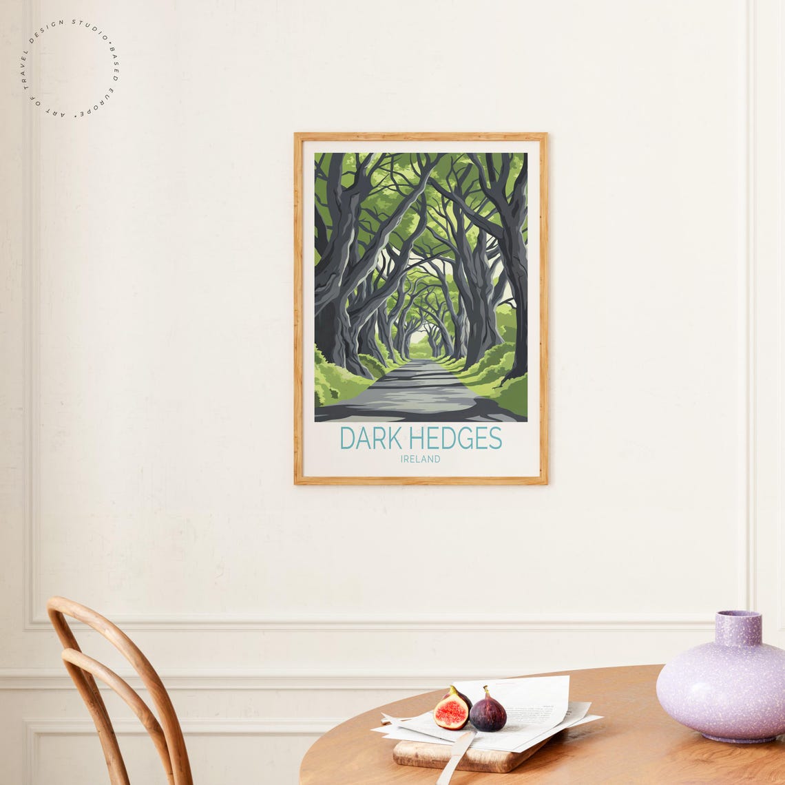 Dark Hedges Ireland Twisted Beech Tunnel Road Moody Forest Poster - Image 4