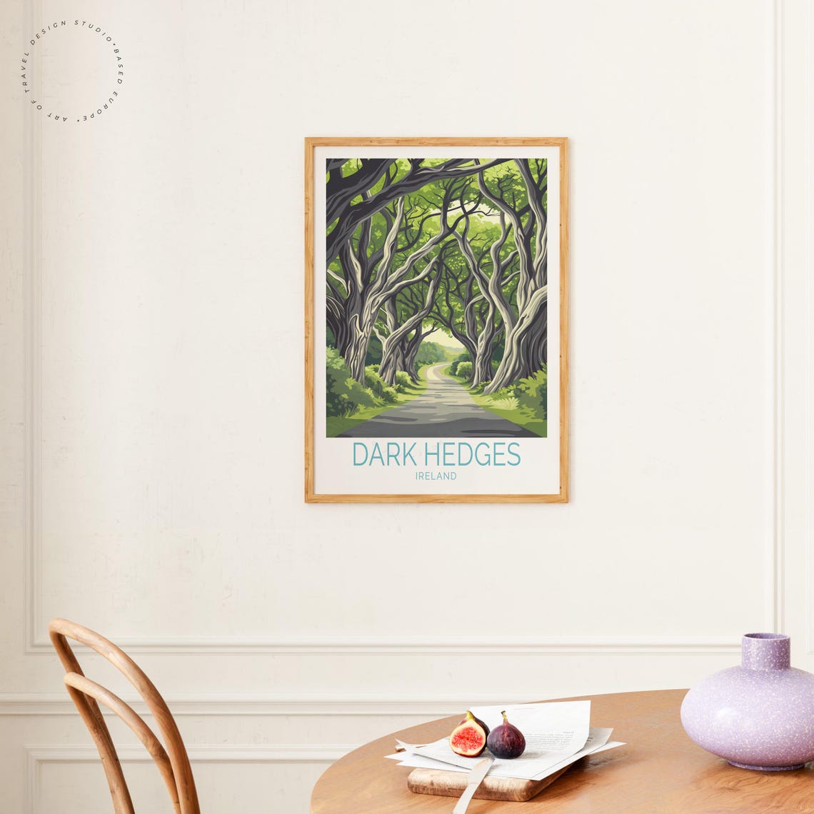 Dark Hedges Ireland Twisted Beech Trees Avenue Winding Road Poster - Image 4