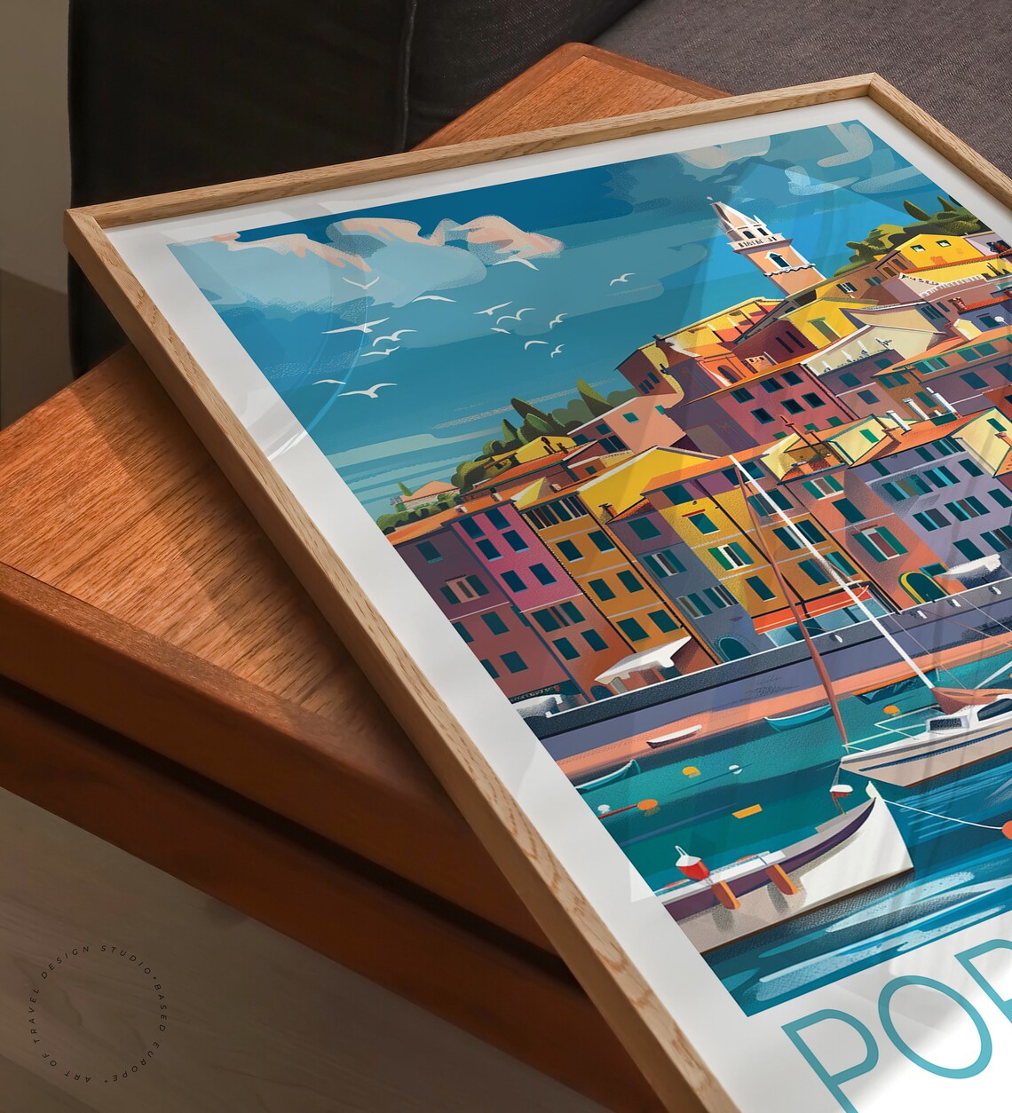 Porto Venere Travel Poster, Italy Coast Art Print - Image 3