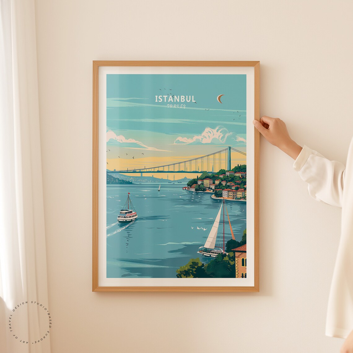 Istanbul Travel Poster, Turkey Wall Art - Image 2