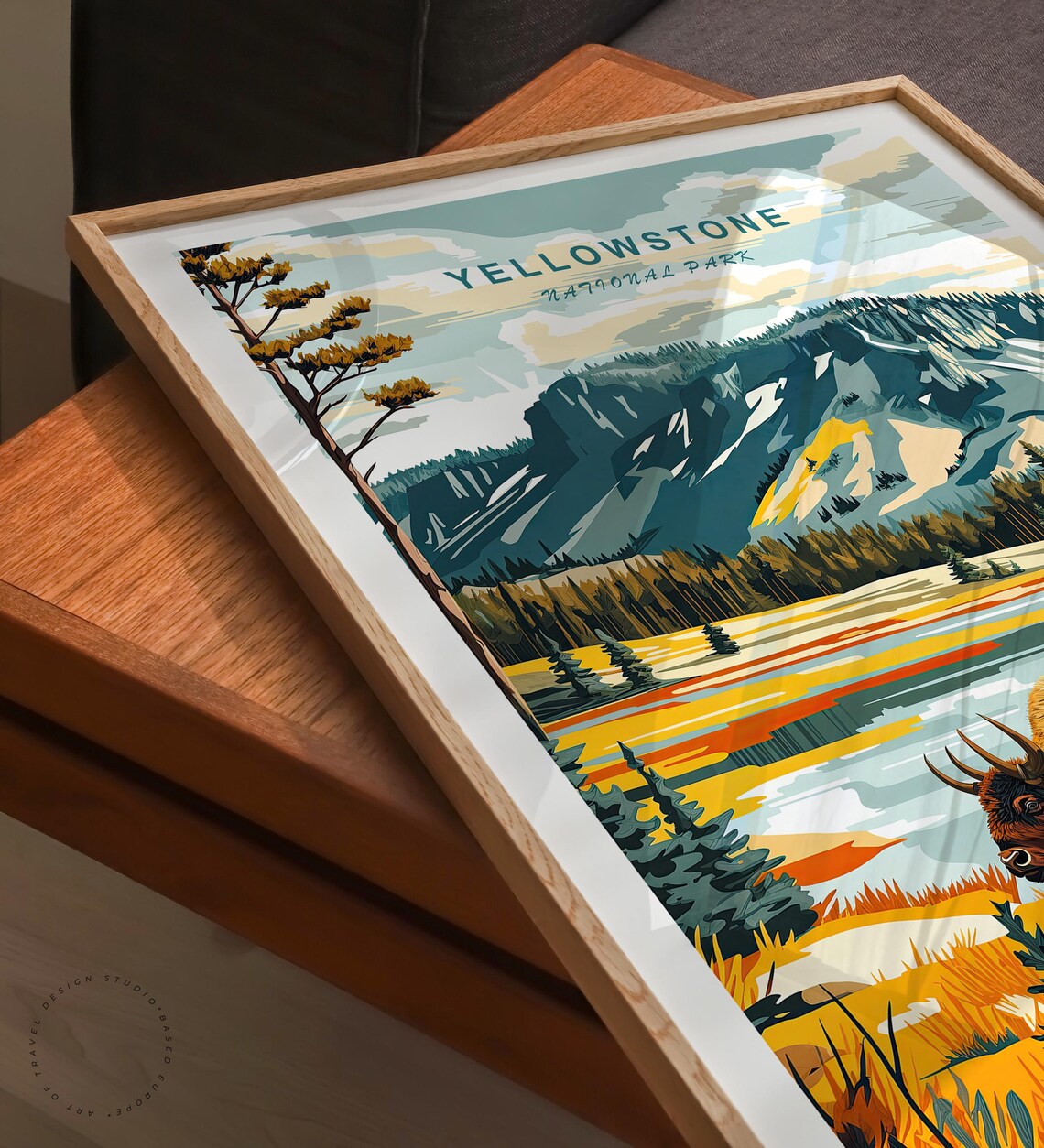 Yellowstone National Park Travel Poster, Art Print - Image 3
