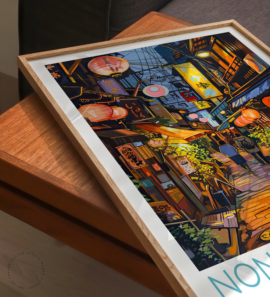 Nonbei Yokocho Tokyo Travel Poster, Japanese City - Image 3