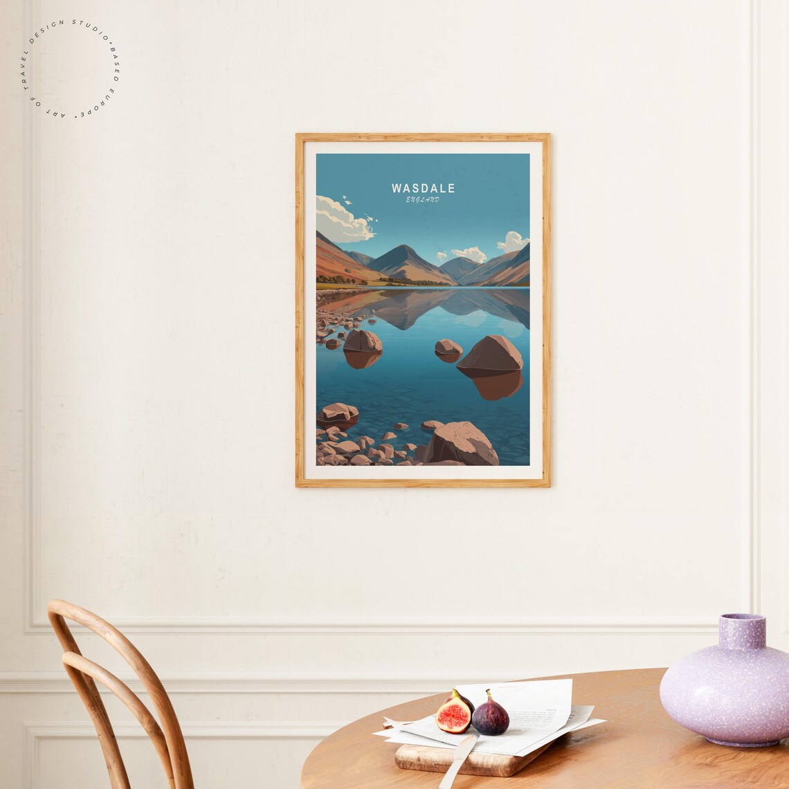 Wasdale England Wastwater Mirror Lake Fell View Retro Travel Poster - Image 4